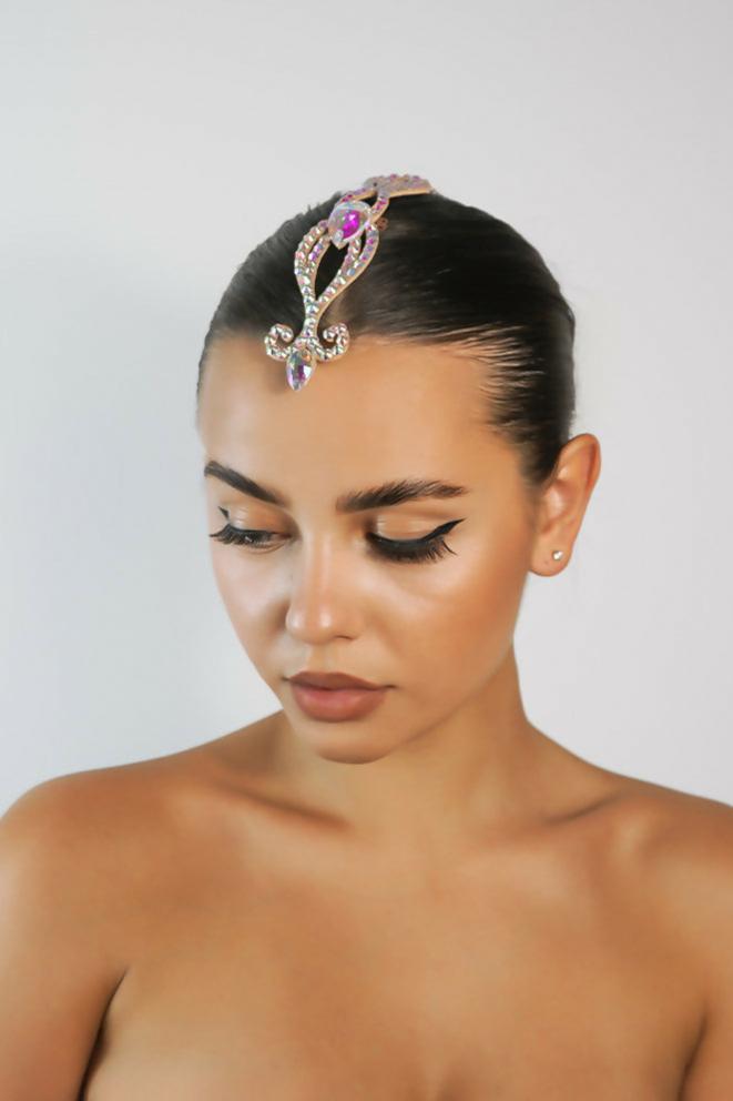 Sparkling ballroom hairpiece