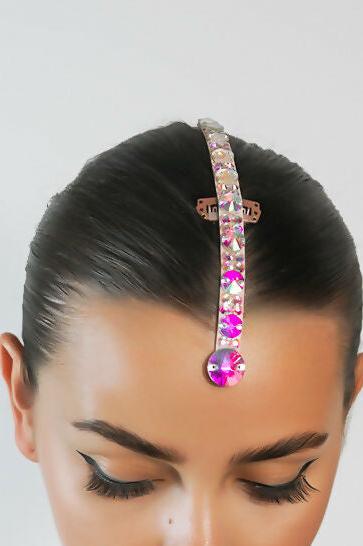 Rhinestone ballroom hairpiece