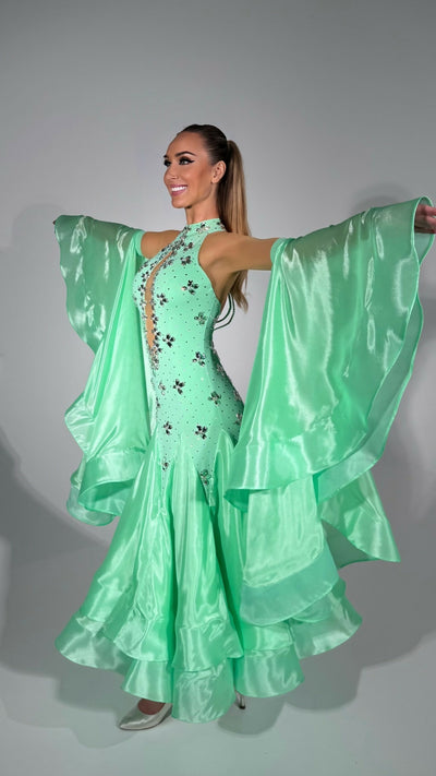 Light and shiny Ballroom dance dress