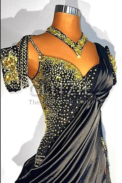 American Smooth Dress By SRDJAN XS-S Dancewear