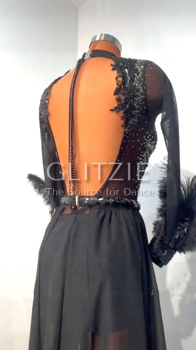 American Smooth Dress By SRDJAN XS-S Dancewear