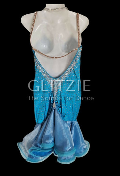 Ballroom Dance Competition Latin Dress. Size S (4-6 us) S Dancewear
