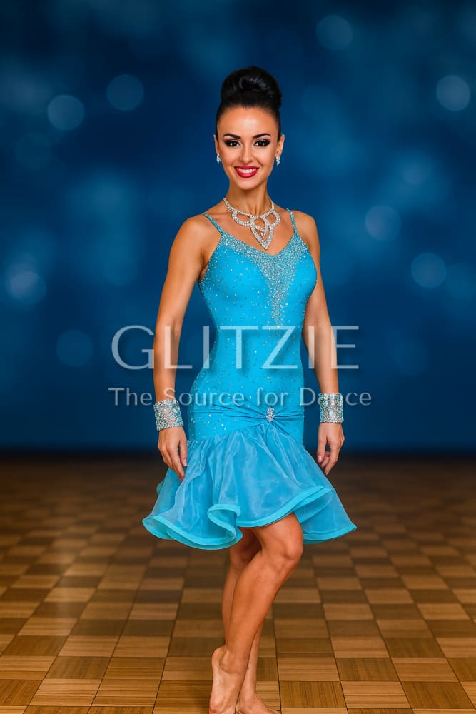 Ballroom Dance Competition Latin Dress. Size S (4-6 us) S Dancewear