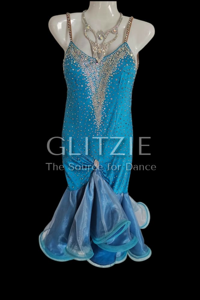 Ballroom Dance Competition Latin Dress. Size S (4-6 us) S Dancewear