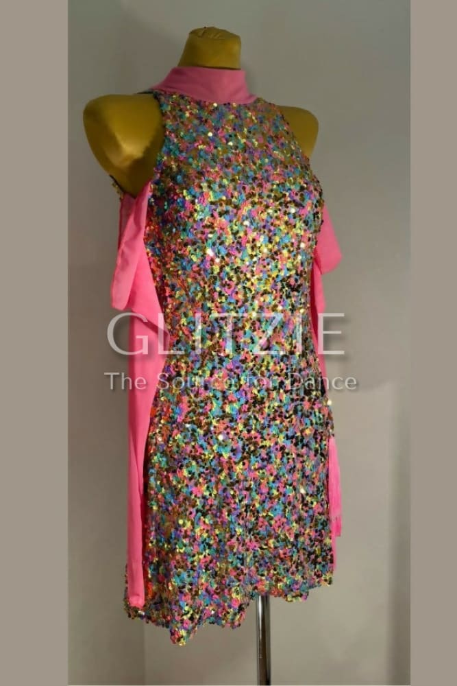 Brand new pink latin dress S Dancewear