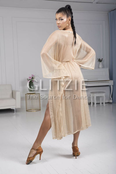 Cape Hully of gold mesh by Senga Dancewear Dancewear