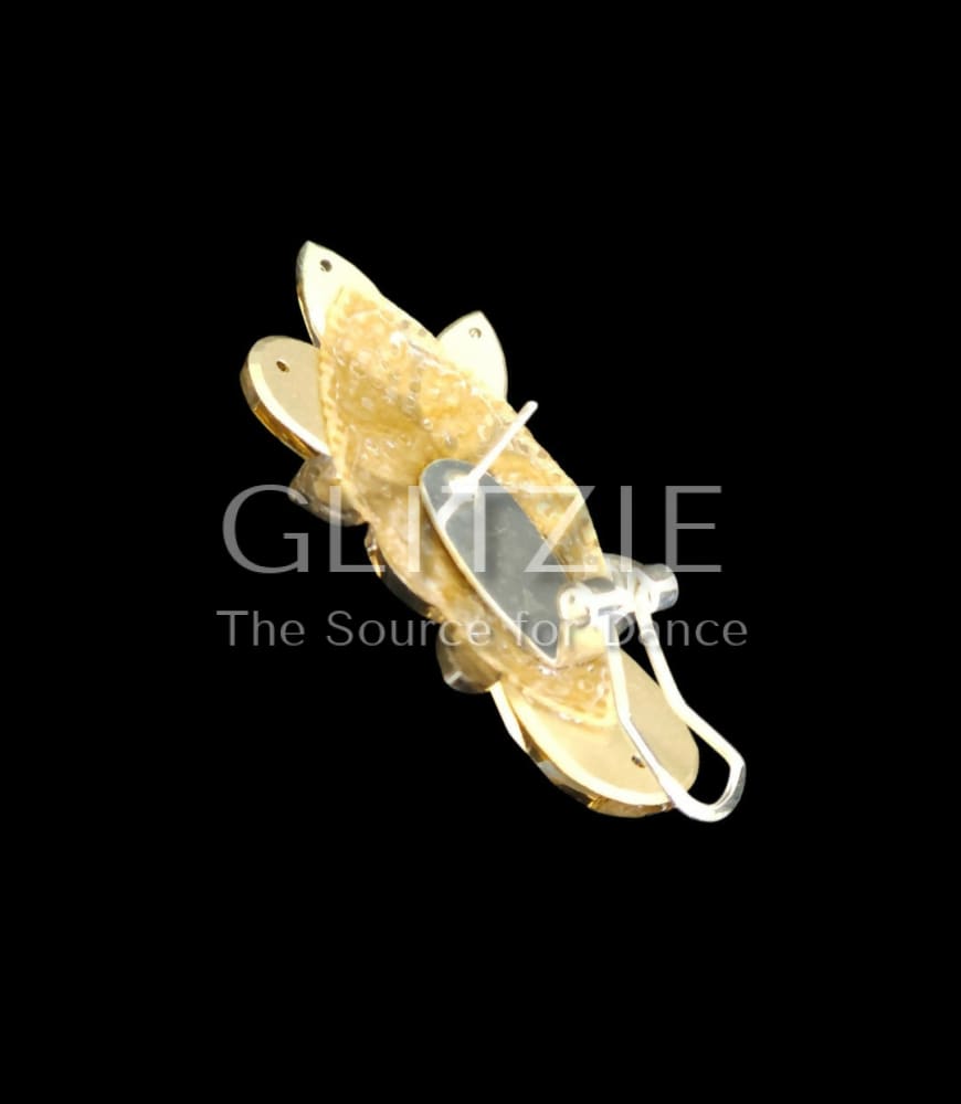 Crystals Lt.Topaz/Aurum/Summer Ballroom Dance Jewelry Set Necklace Earrings: Hypoallergenic Jewelry Accessories