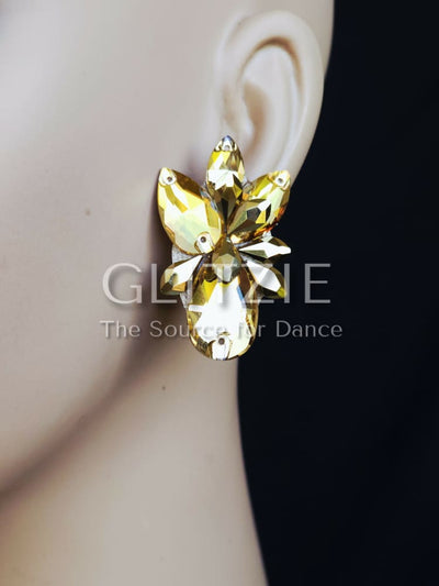 Crystals Rhinestones Hypoallergenic Jewelry Set: Earrings and Necklace. Accessories