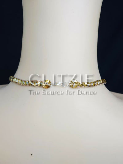 Crystals Rhinestones Hypoallergenic Jewelry Set: Earrings and Necklace. Accessories