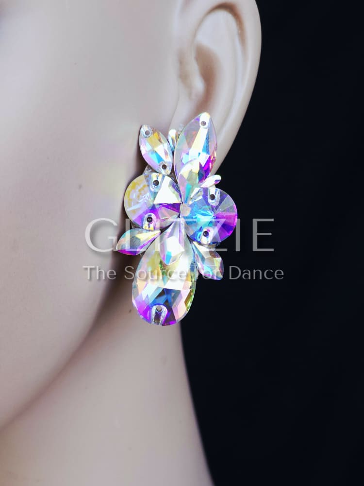 Crystals Rhinestones Hypoallergenic Jewelry Set: Earrings and Necklace. Accessories