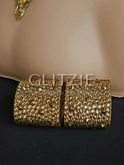 Crystals Rhinestones Hypoallergenic Jewelry Set: Earrings Necklace Bracelets. Accessories