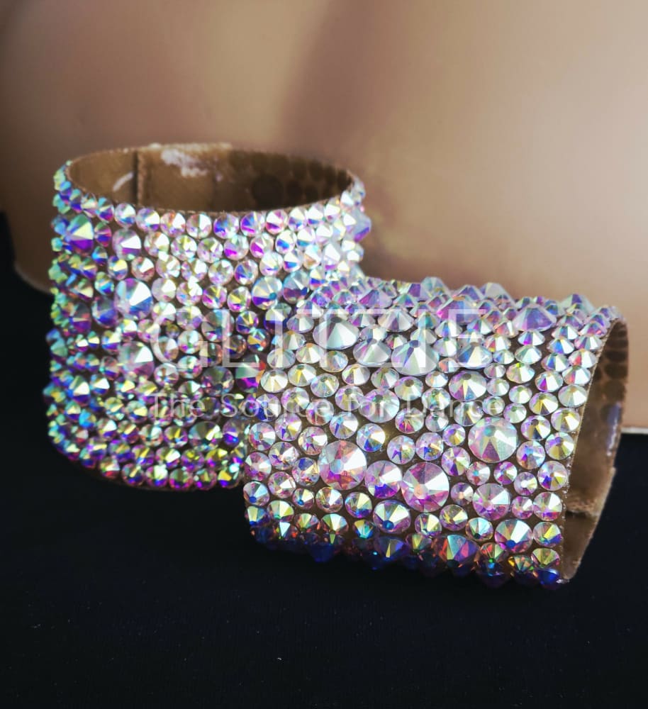 Crystals Rhinestones Hypoallergenic Jewelry Set: Earrings Necklace Bracelets Hair Accessorie. Accessories