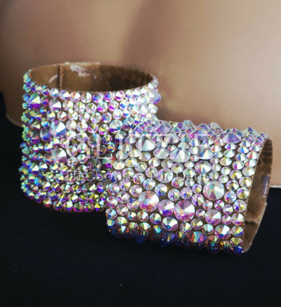 Crystals Rhinestones Hypoallergenic Jewelry Set: Earrings Necklace Bracelets Hair Accessorie. Accessories