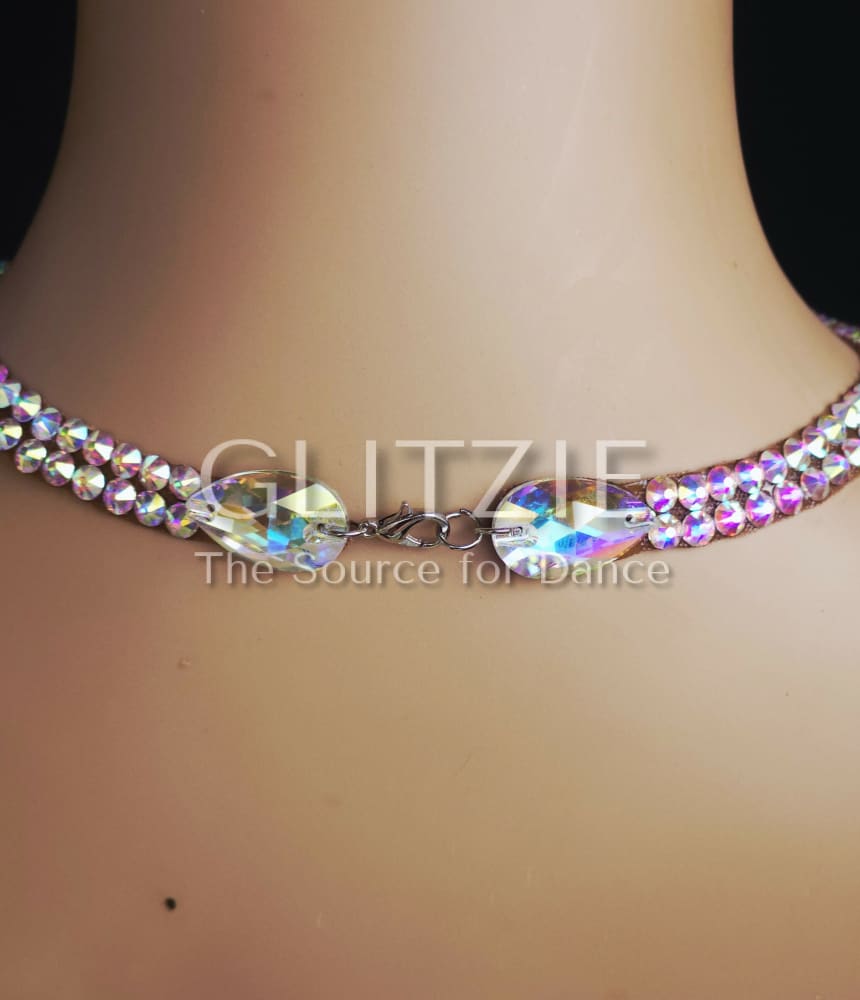 Crystals Rhinestones Hypoallergenic Jewelry Set: Earrings Necklace Bracelets Hair Accessorie. Accessories