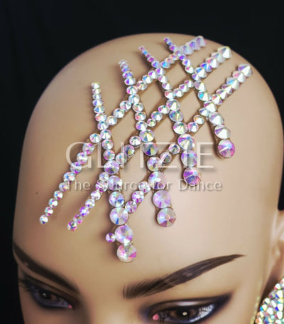 Crystals Rhinestones Hypoallergenic Jewelry Set: Earrings Necklace Bracelets Hair Accessorie. Accessories