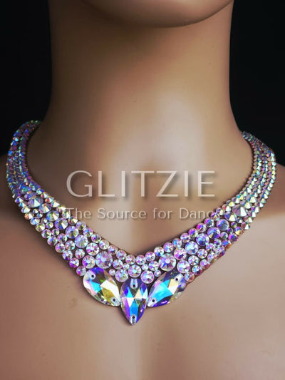 Crystals Rhinestones Hypoallergenic Jewelry Set: Earrings Necklace Bracelets Hair Accessorie. Accessories