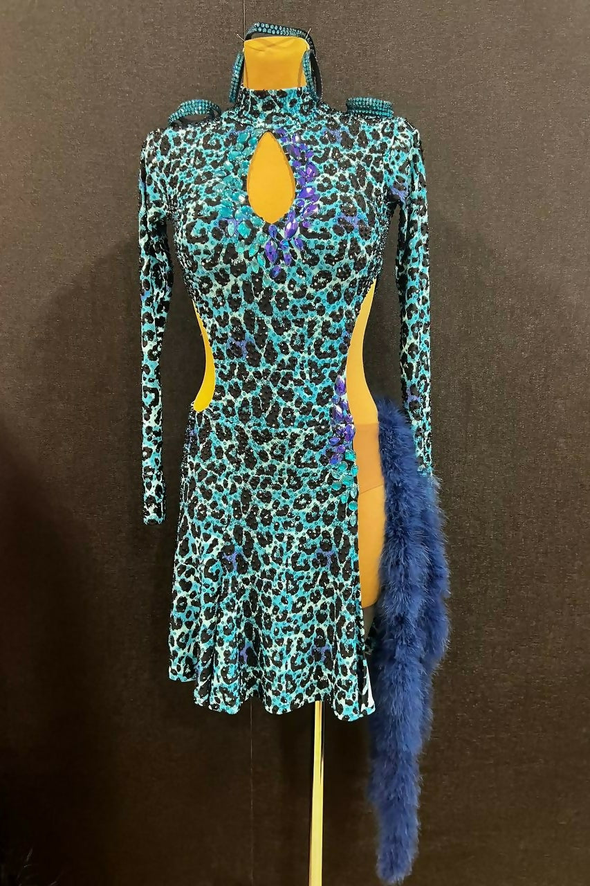 Turquoise Leopard 1 2x3