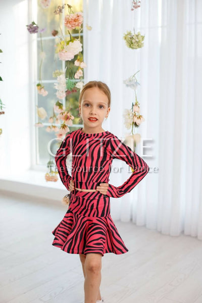 Girls’ Set Pink Zebra KMP-210 Dancewear