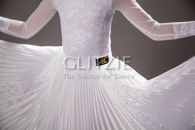 Juvenile dress Emily in white color - 3 piece set by ABC M Dancewear