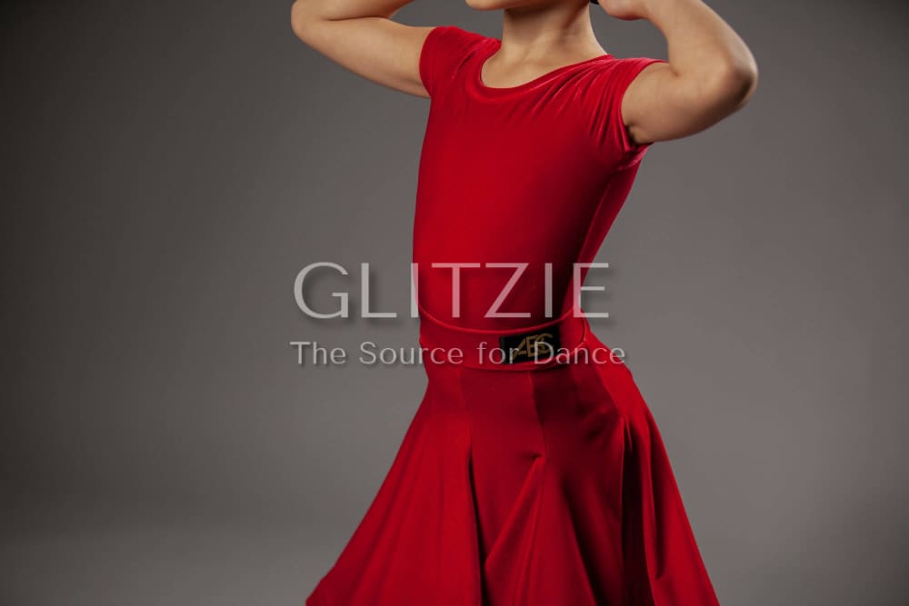 Juvenile Dress Julia by ABC Cherry Red / XS Dancewear