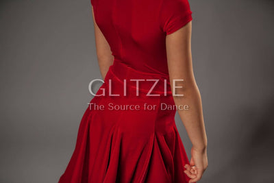 Juvenile Dress Julia by ABC Cherry Red / XS Dancewear