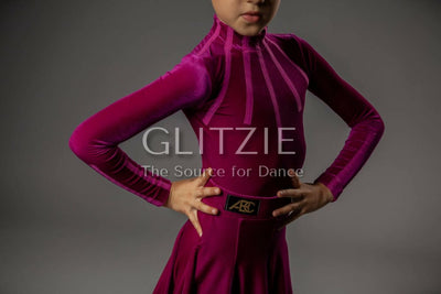 Juvenile Dress Nicole in Fuchsia Pink by ABC Fuchsia Pink / S Dancewear