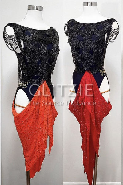 Latin / Rhythm Dress By SRDJAN XS-S Dancewear