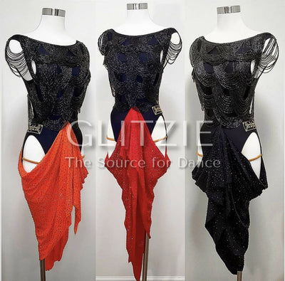 Latin / Rhythm Dress By SRDJAN XS-S Dancewear