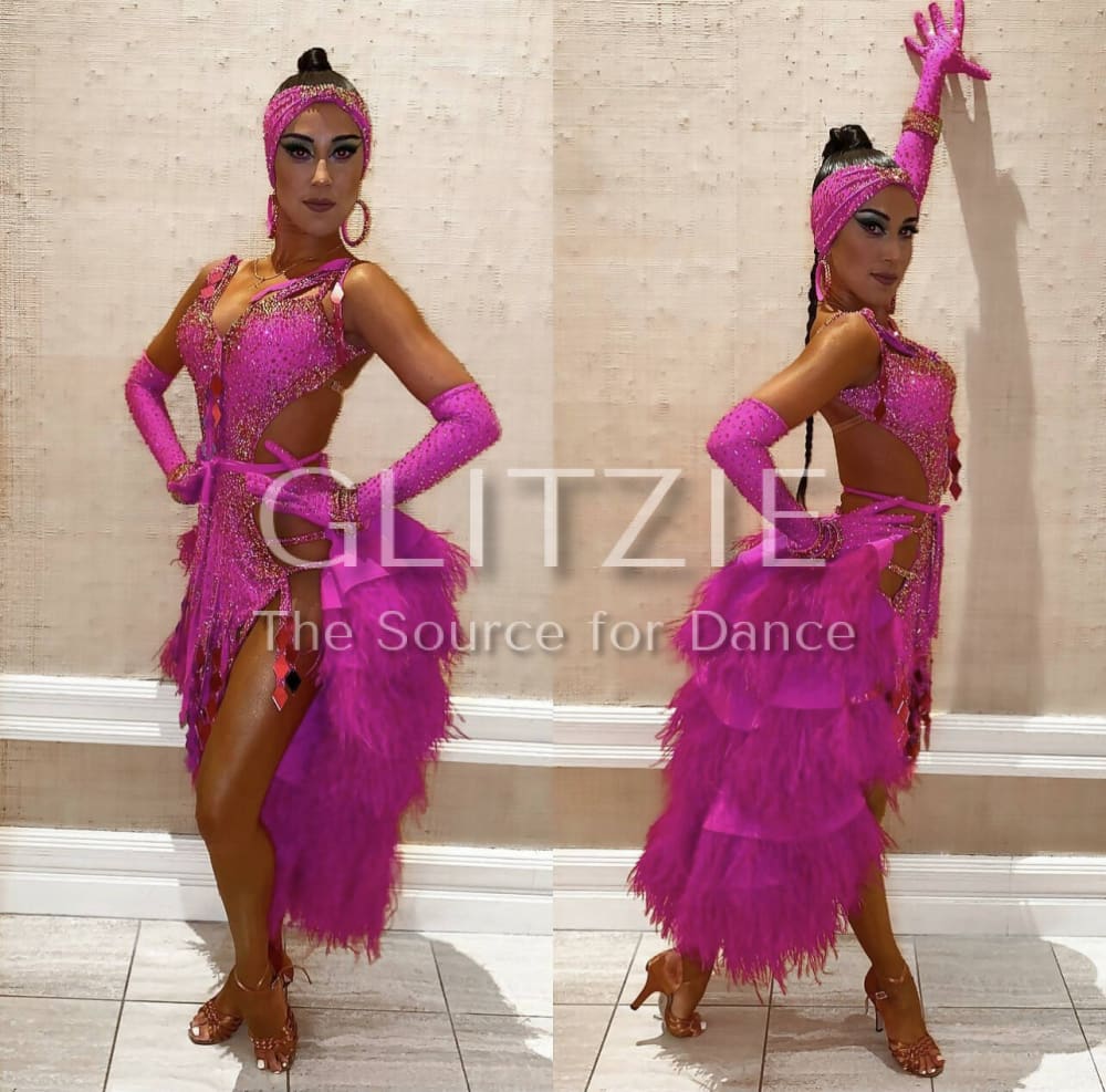 Latin / Rhythm Dress By SRDJAN XS-S Dancewear