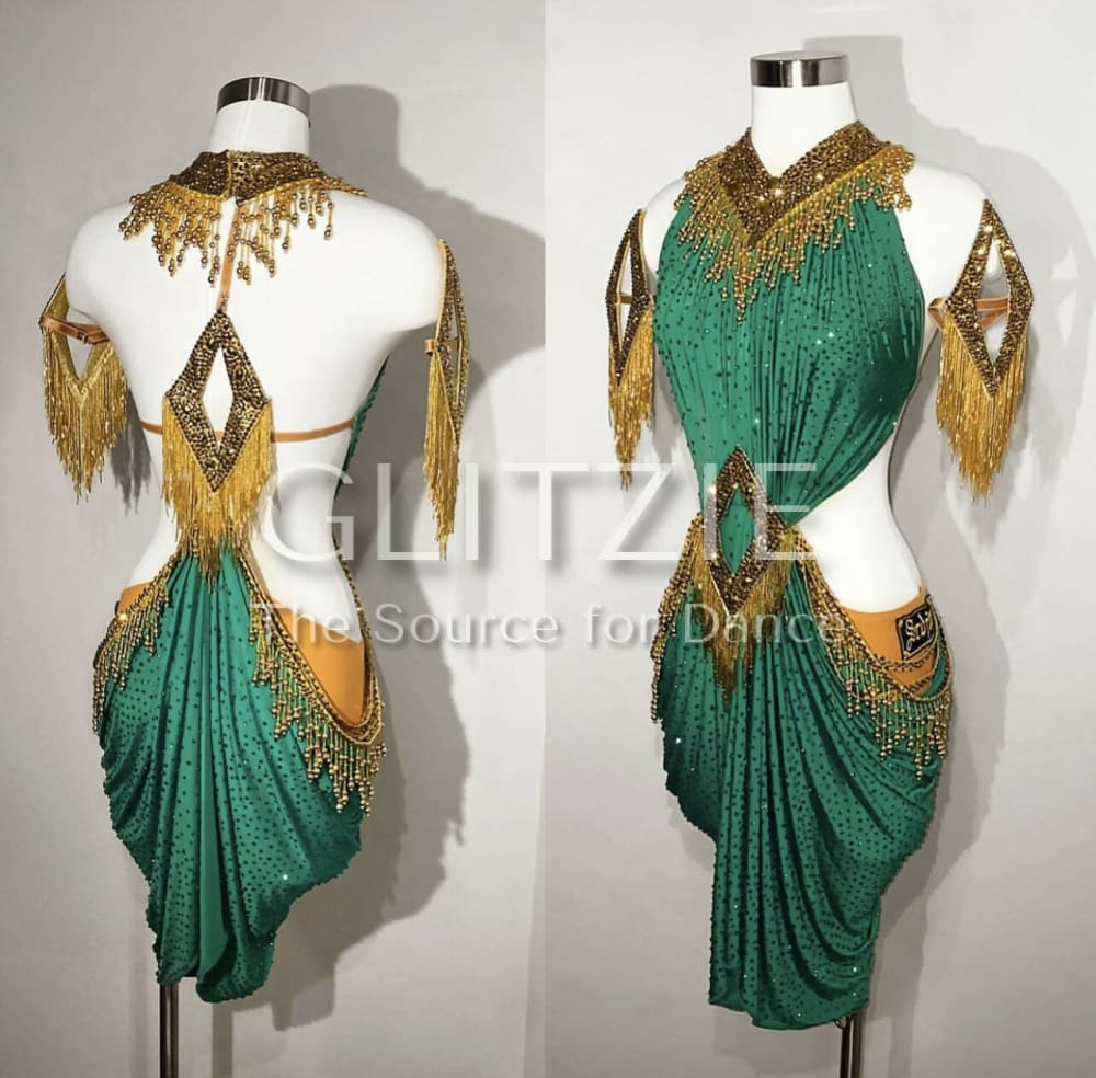 Latin / Rhythm Dress By SRDJAN XS-S-M Dancewear