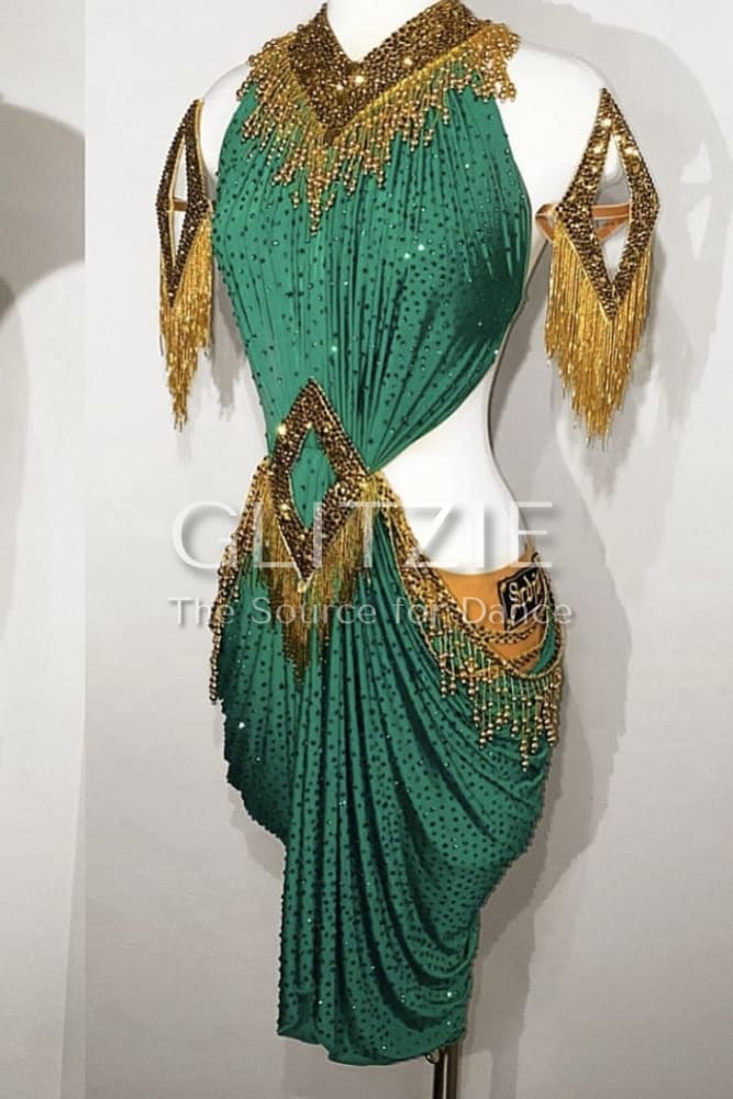 Latin / Rhythm Dress By SRDJAN XS-S-M Dancewear