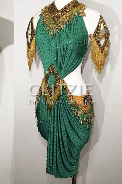 Latin / Rhythm Dress By SRDJAN XS-S-M Dancewear