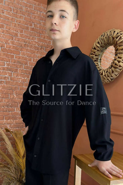 Mens Latin Shirt MR-211  Primary 2x3