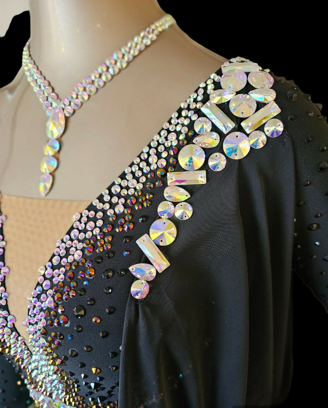 Ballroom/smooth Dance Dress. Crystals (luxe)
