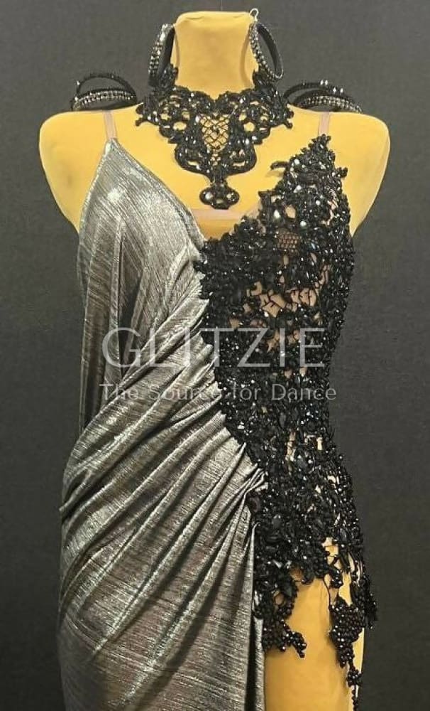 New latina dress_Graphite luxury S-M Dancewear
