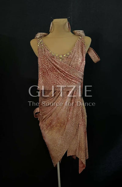 New Latina dress_ The Golden Rose S-M Dancewear