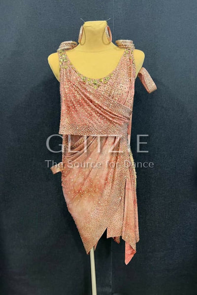 New Latina dress_ The Golden Rose S-M Dancewear