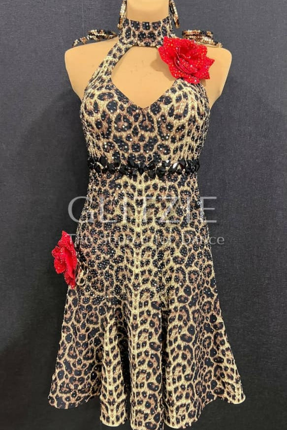 New Latina dress_The Leopard M-L Dancewear