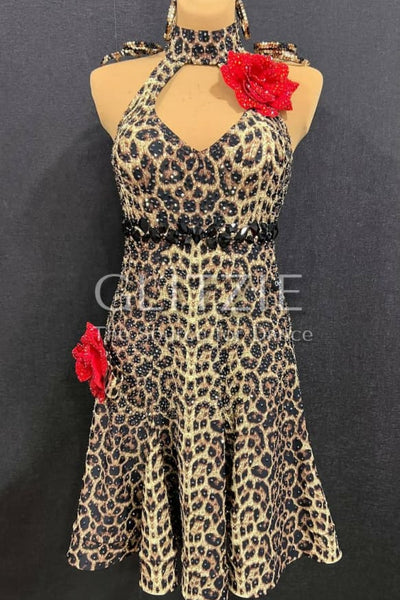 New Latina dress_The Leopard M-L Dancewear