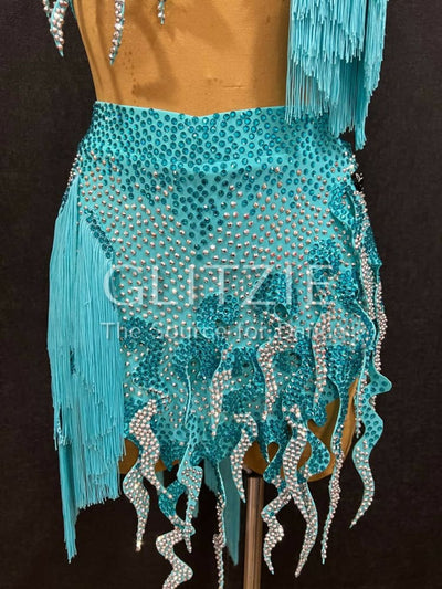New Latina dress_The Light Turquoise S Dancewear