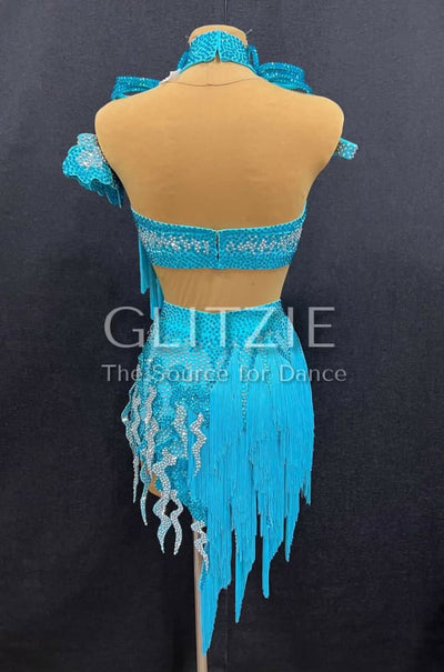 New Latina dress_The Light Turquoise S Dancewear