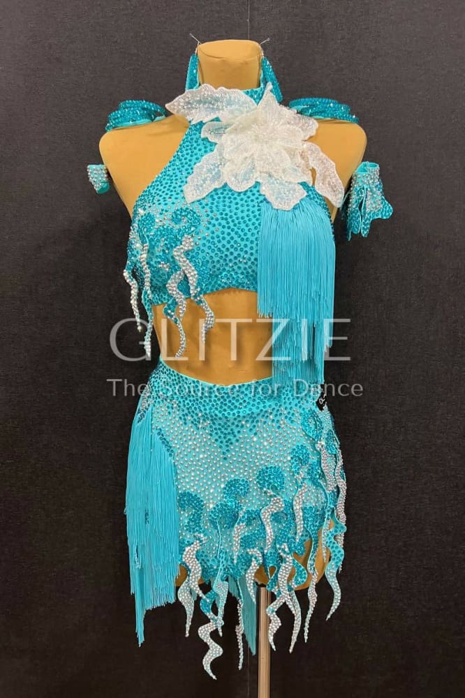 New Latina dress_The Light Turquoise S Dancewear