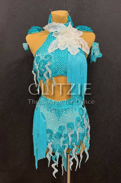 New Latina dress_The Light Turquoise S Dancewear