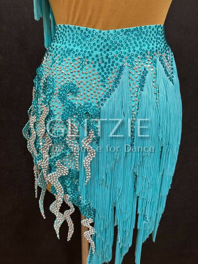 New Latina dress_The Light Turquoise S Dancewear