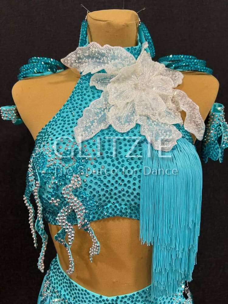 New Latina dress_The Light Turquoise S Dancewear
