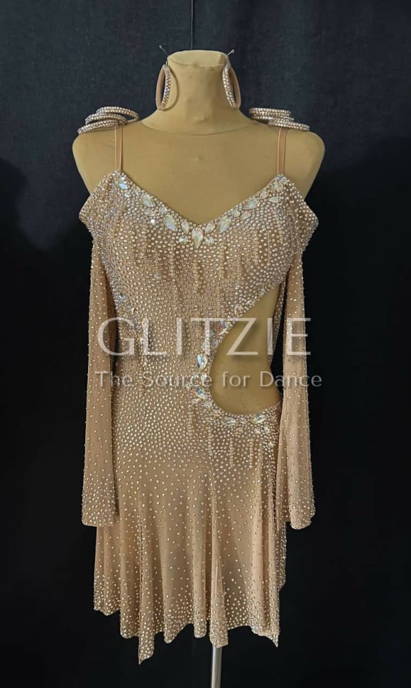 New Latina dress_The Nude Champagne S-M Dancewear