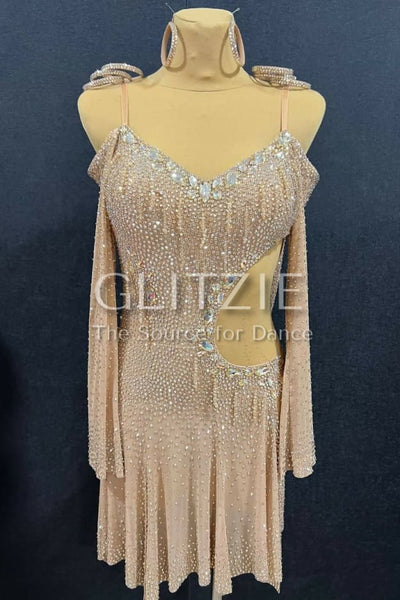 New Latina dress_The Nude Champagne S-M Dancewear