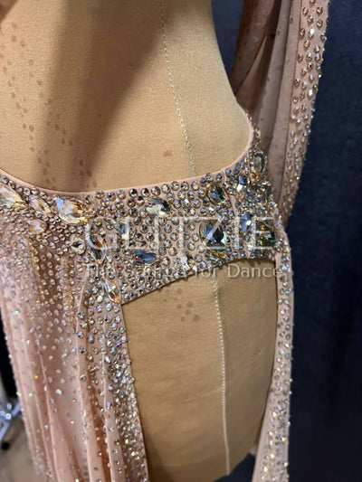 New Latina dress_The Nude Champagne S-M Dancewear