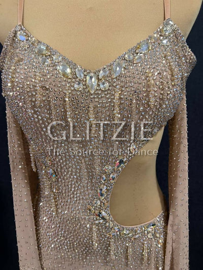 New Latina dress_The Nude Champagne S-M Dancewear