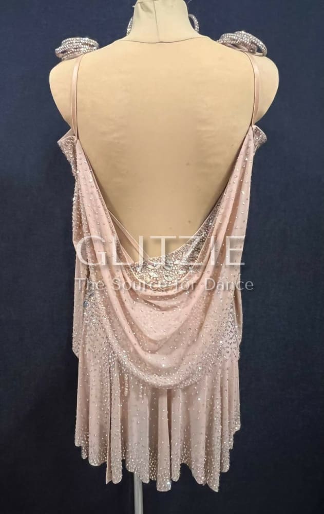 New Latina dress_The Nude Champagne S-M Dancewear